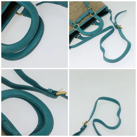 PRADA Hand Bag Canvas 2way Beige Gold Auth 138843 - Picture 16 of 16